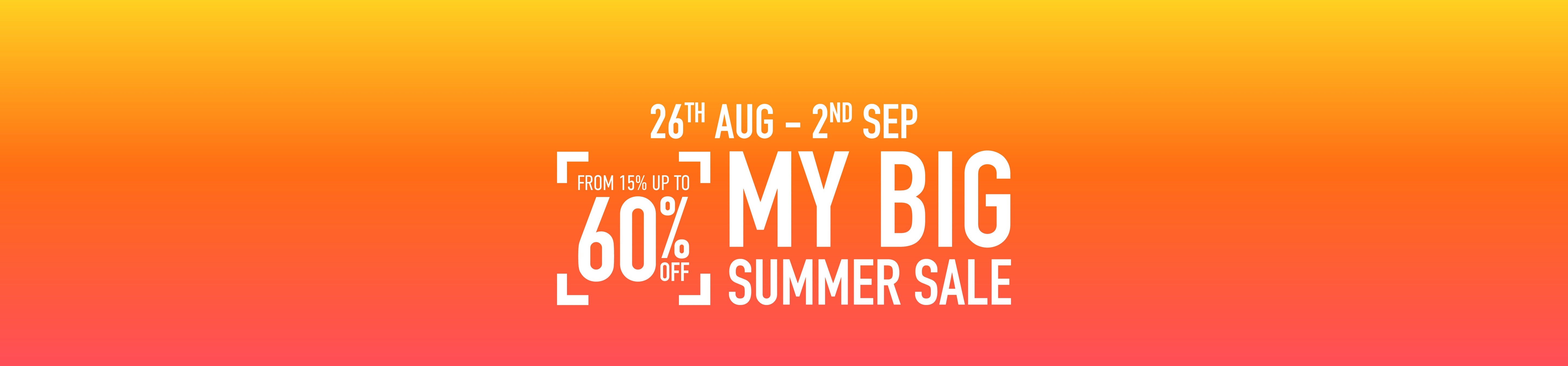 MY BIG SUMMER SALE - UP TO 60% OFF