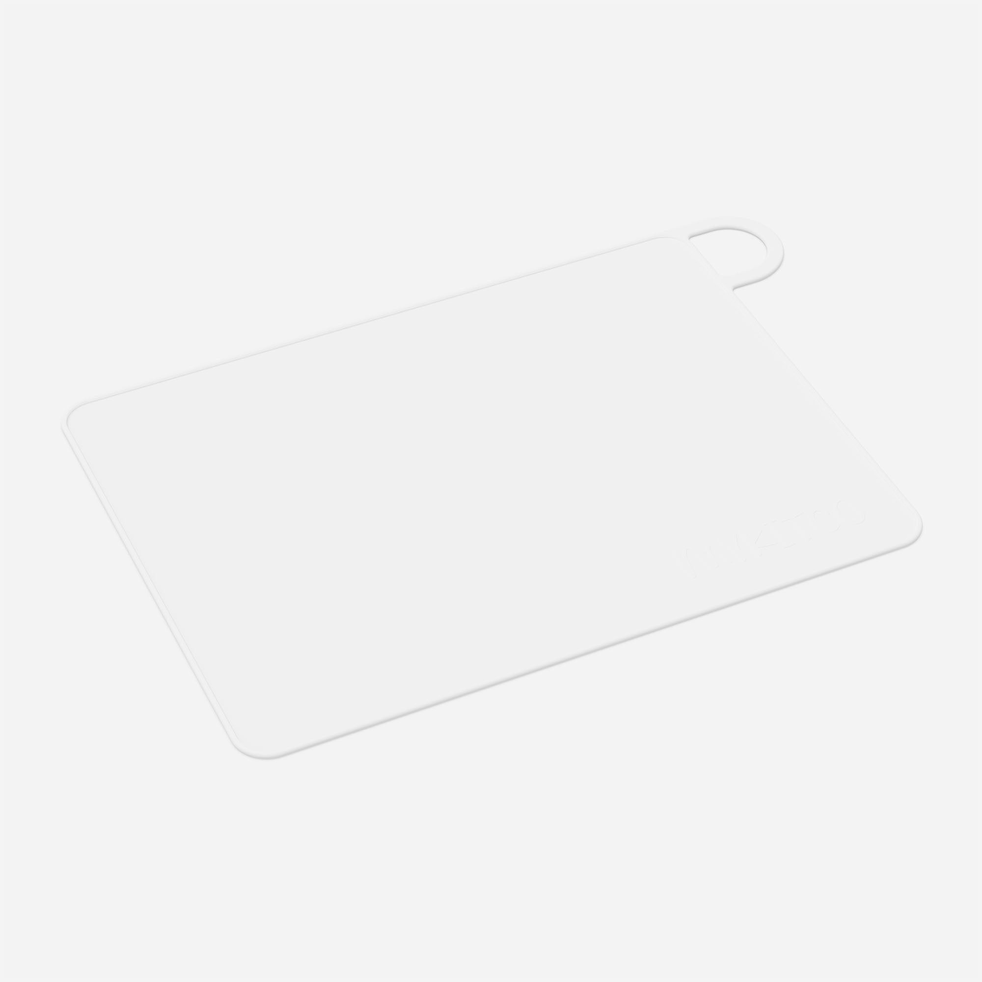 White MYKITCO small makeup mat for tools, featuring a soft, durable surface ideal for makeup application and tool organization.