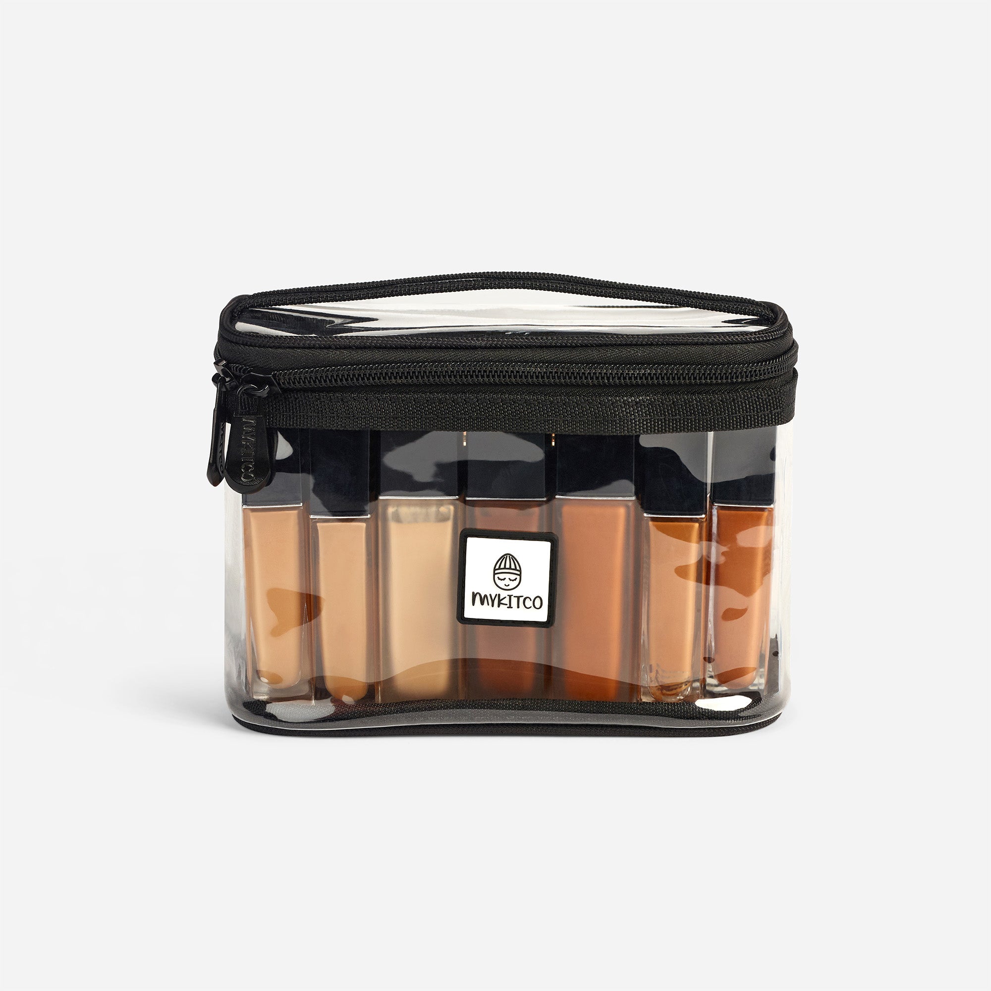 MY SMALL PVC BOX BAG - compact PVC makeup box bag by MYKITCO.