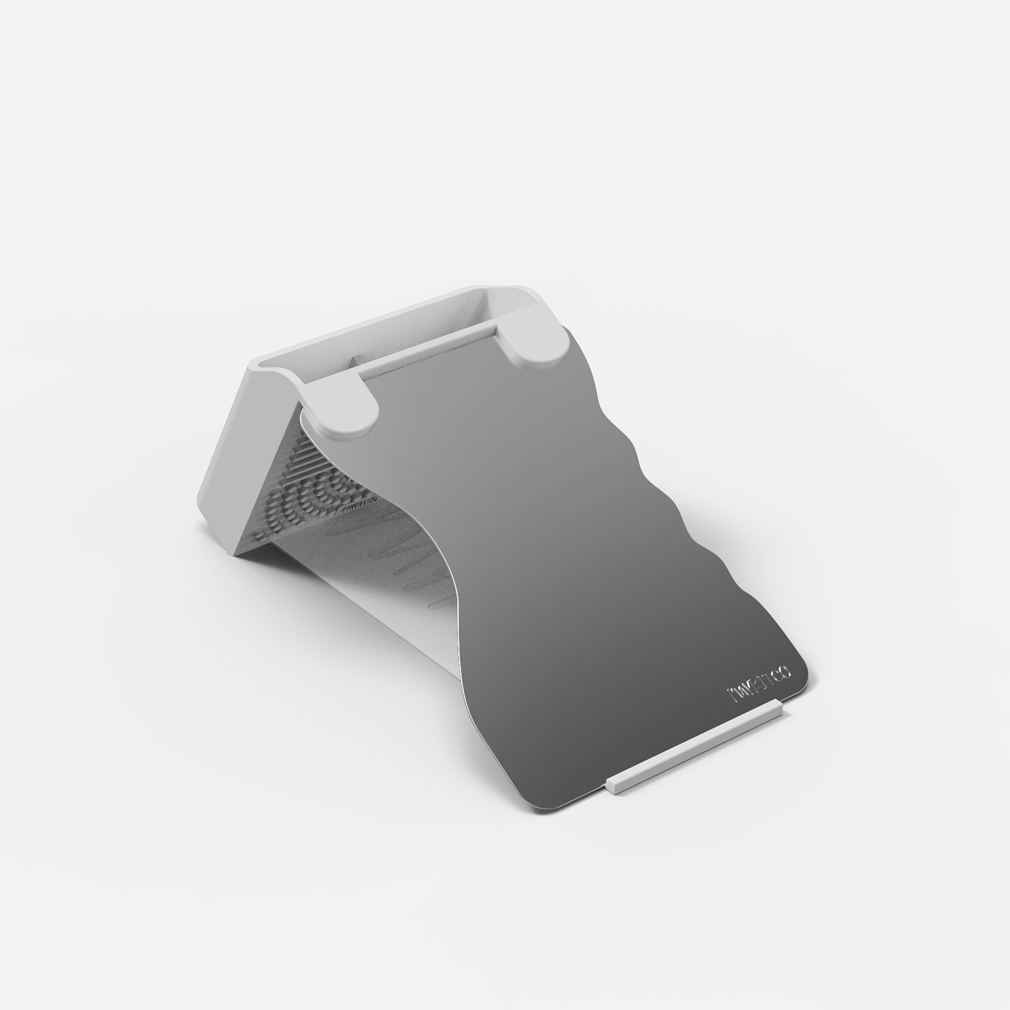 MYNETICS™ 'ON HAND' KIT - white hand-held magnetic makeup palette kit by MYKITCO.