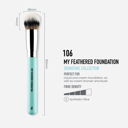 106 - MY FEATHERED FOUNDATION BRUSH - MYKITCO.™