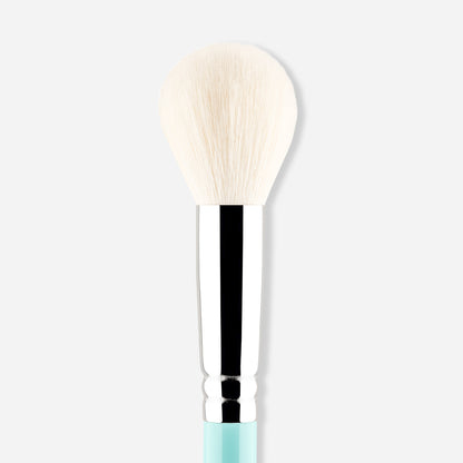 MYKITCO powder and blush brush, a professional makeup brush with soft bristles for applying powder and blush seamlessly.