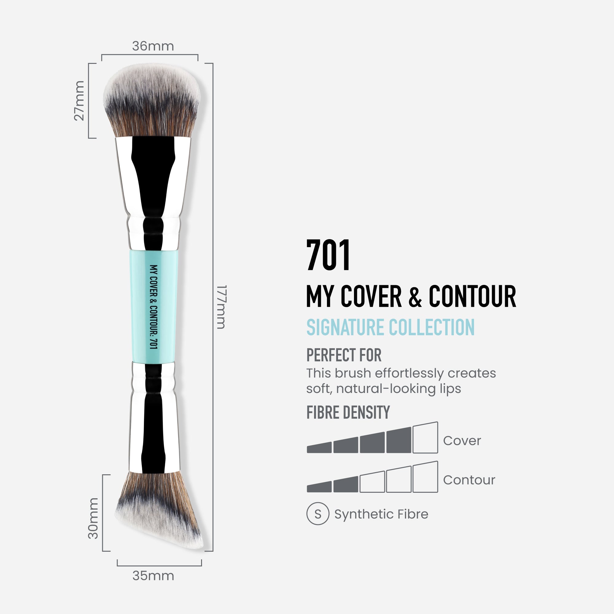 701 - MY COVER & CONTOUR - DUAL ENDED BRUSH