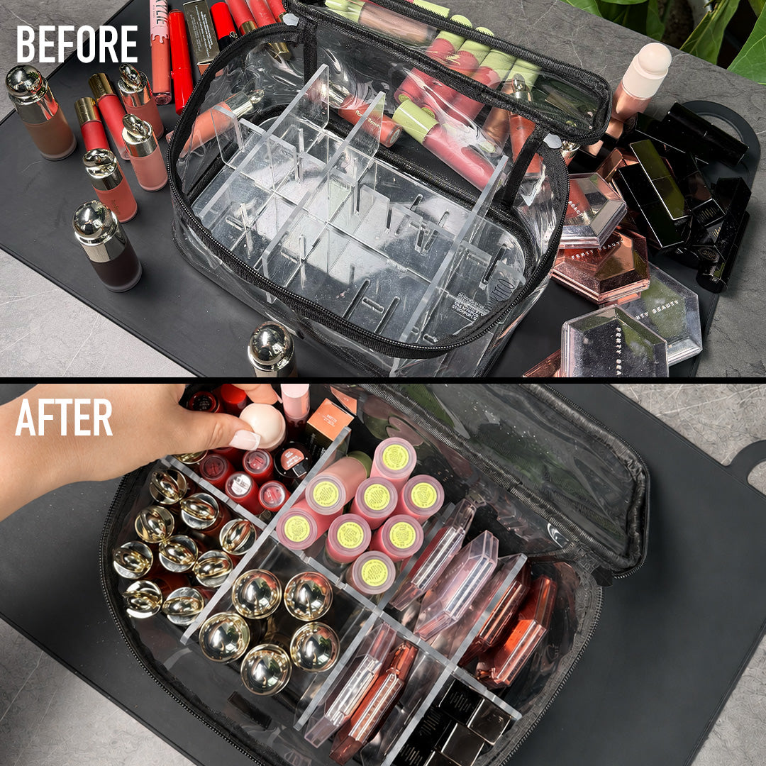 MYKITCO メイクバッグ MY BIG PVC BOX BAG: CLICK-IT EDITION™ – MYKITCO