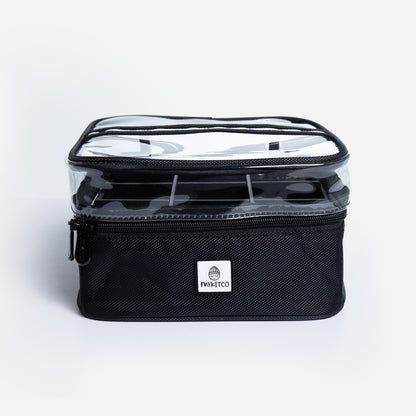 MYKITCO MY BIG CANVAS BOX BAG, stylish rectangular canvas tote with handles, perfect for everyday use.