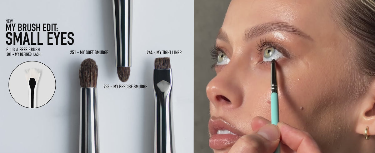 Load video: MY BRUSH EDIT: SMALL EYES
