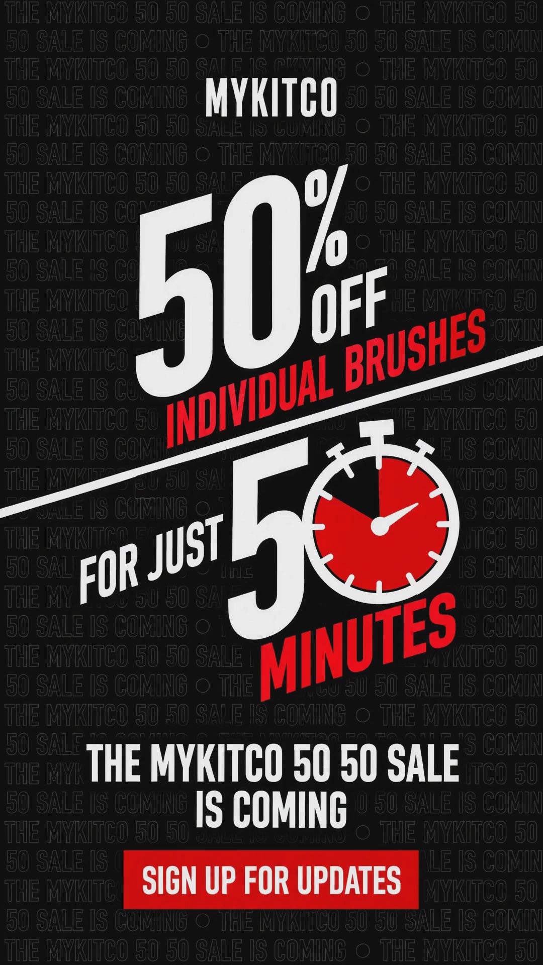 Load video: 50 50 Half Price Sale Sign Up