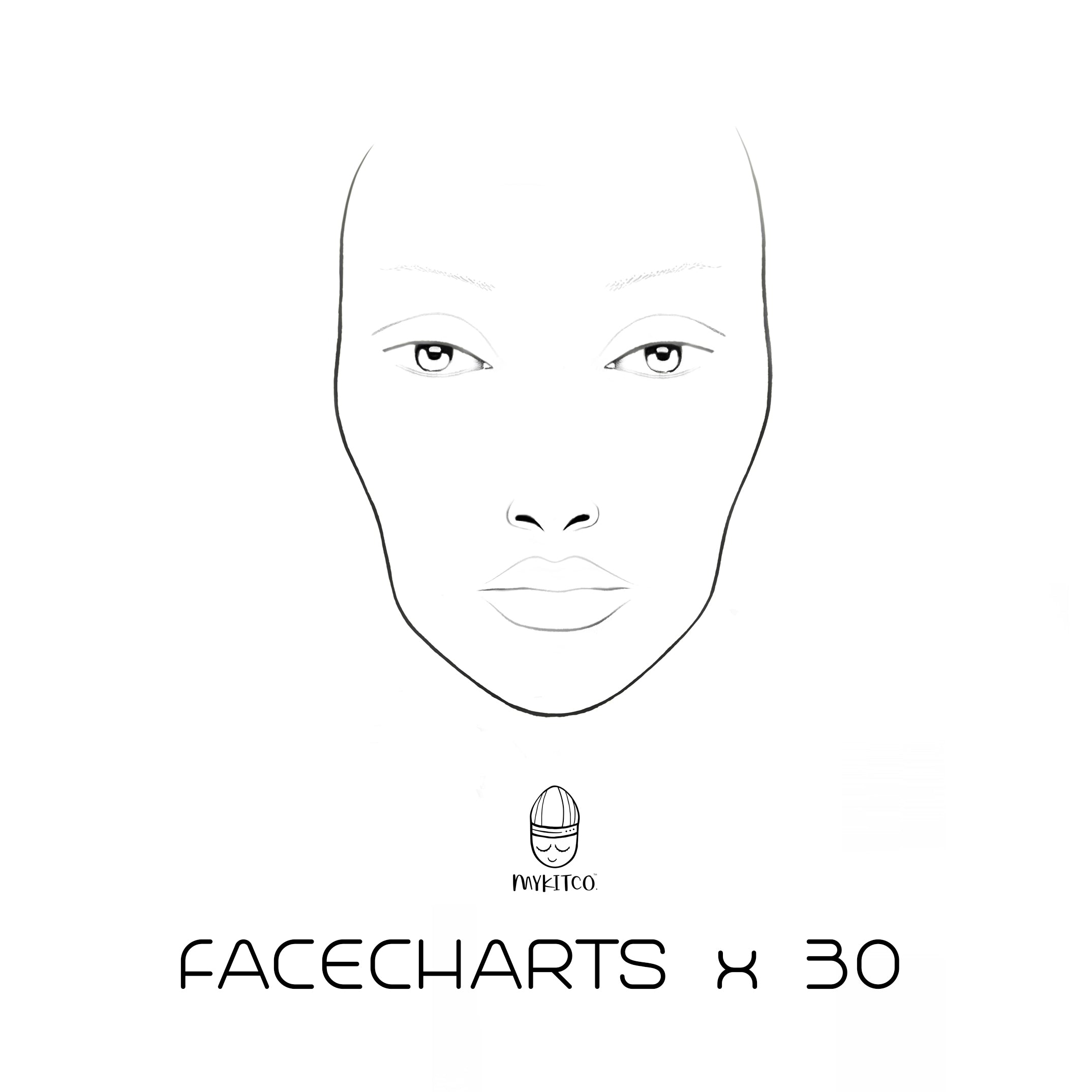Back Face Chart Makeup Face Charts To - Mugeek Vidalondon